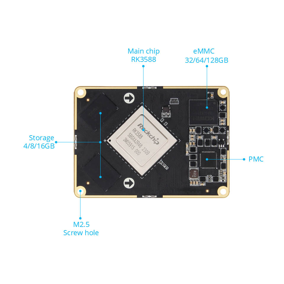 Rockchip RK3588 핵심 보드 보드